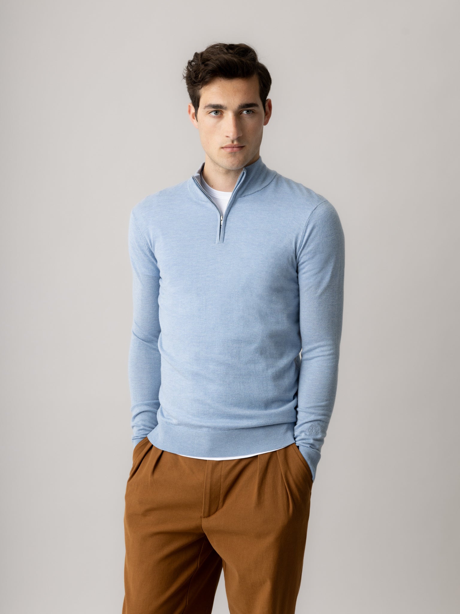 Modelshot / Light Blue Melange / Detail